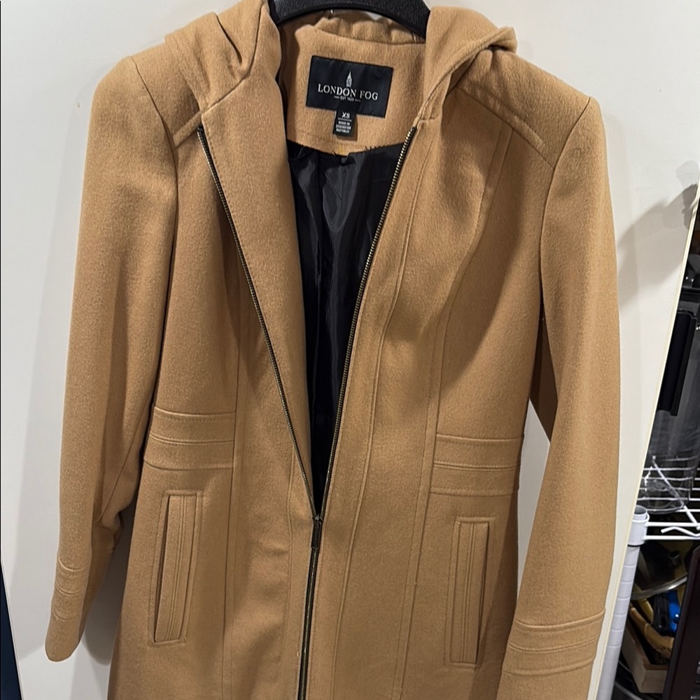 London Fog Women's Tan Wool Coat